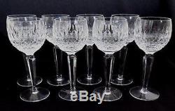 (8) WATERFORD COLLEEN WINE HOCK GLASSES MARKED 7 1/2 Vintage EXCELLENT
