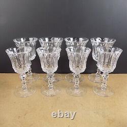 8 Waterford Royal Tara Crystal Goblets 4 Water 4 White Wine Vintage Thicker