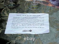 8 brand new VINTAGE Mikasa CHATEAU Wine Cut Crystal Stem 7 1/8 withOEM giftbox