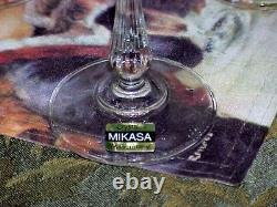 8 brand new VINTAGE Mikasa CHATEAU Wine Cut Crystal Stem 7 1/8 withOEM giftbox