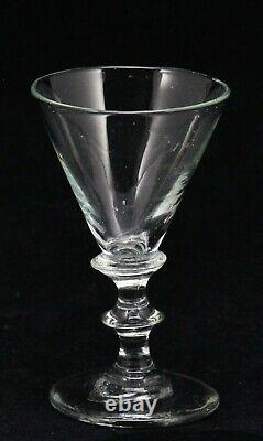 8x antique 18th C Dessert Wine, Sherry, Port glass, ca. 1780, ca. 11,3cm/4.4inch