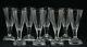 8x antique 18th C Empire crystal Wine or Port Glass, ca. 1780, square base