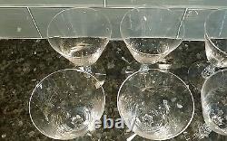 9 Vintage FOSTORIA Crystal Wine Water Cocktail Glasses 6 ounce Pine