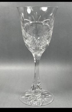 ABP Libbey Harvard Pattern Goblet/Wine Stems American Brilliant x 8 About 9