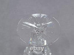 ABP Signed Hawkes Buckle Pattern Cut Glass 5 1/2 Inch Wine Glass C. 1910-20