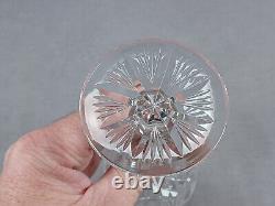 ABP Signed Hawkes Buckle Pattern Cut Glass 5 1/2 Inch Wine Glass C. 1910-20