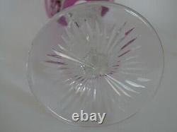 AMAZING VINTAGE WINE EUROPEAN GLASS CRYSTAL AMETHYSTE COLOR height 81/2