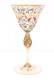 ANTIQUE Moser Salviati Canine & Foliate Wine Glass Enameled Venetian Murano VTG