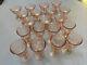 ARCOROC Luminarc Rosaline Stemware Sherbet/Wine Pink Paris 19 Piece