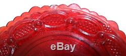 AVON cape cod Ruby Red Vintage dinner, butter, wine glasses eat 107 pieces USA
