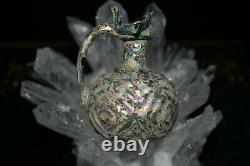 A Very Lovely Ancient Roman glass wine water jug c 4th-5th century CE