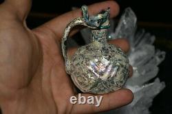 A Very Lovely Ancient Roman glass wine water jug c 4th-5th century CE