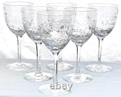 A Vintage Set of 8 Seneca Crystal Tapestry Wine Glasses
