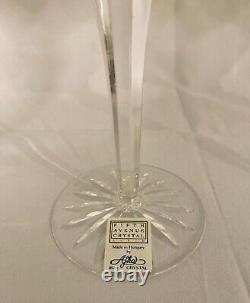 Ajka Caroline Vintage Crystal Hock Wine Glasses New In Box (Set of 4)