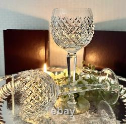 Alana Waterford Crystal Hock Wine Glasses 6 Oz Vintage Wine Hock Glasses Pair