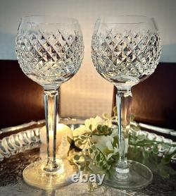Alana Waterford Crystal Hock Wine Glasses 6 Oz Vintage Wine Hock Glasses Pair