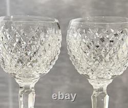 Alana Waterford Crystal Hock Wine Glasses 6 Oz Vintage Wine Hock Glasses Pair