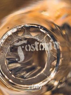 All 7! Vintage Fostoria Laurel Crystal Water/ Wine Glasses in the #6017 pattern