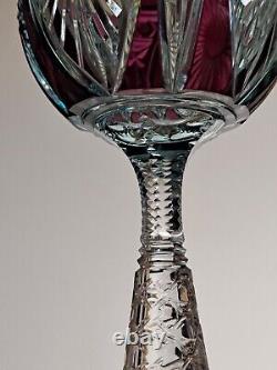 Amazing Vintage Roemer Wine Crystal Baccarat Or Vsl 2 Colors Amethyste Blue