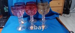 Anna Hutte Bleikristall Lead Crystal Vintage Wine Glasses Set Of 6