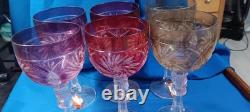 Anna Hutte Bleikristall Lead Crystal Vintage Wine Glasses Set Of 6