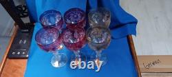 Anna Hutte Bleikristall Lead Crystal Vintage Wine Glasses Set Of 6