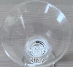 Antique Double Knopped Wine Air Twist Cotton Twist Hand Blown Glass 6 5/8H