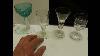 Antique Drinking Glasses Cotton Twist Jelly Bristol Green Peacock Blue Liskeard