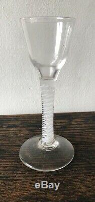 Antique Georgian Double Series Air Twist Wine Glass c1750