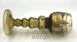 Antique German Roemer Cochem Mosel Hock Wine Goblet Gold Gilded Prunts Bingen Rh