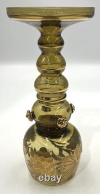 Antique German Roemer Cochem Mosel Hock Wine Goblet Gold Gilded Prunts Bingen Rh