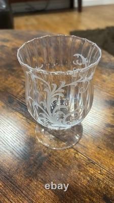Antique J & L Lobmeyr Engraved Crystal Signed