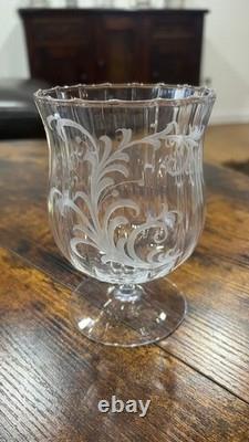 Antique J & L Lobmeyr Engraved Crystal Signed