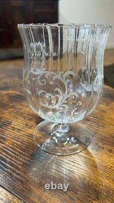 Antique J & L Lobmeyr Engraved Crystal Signed
