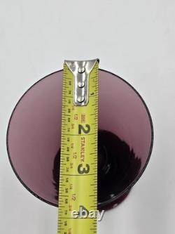 Antique Set Of 7 MID Century Mod Bryce Wilmington Amethyst 5 1/2 Wine Glasses