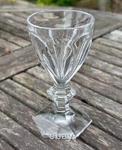 Antique, Vintage Baccarat Crystal White Wine Glass Harcourt 1841