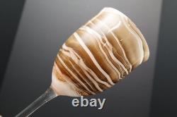 BEAUTIFUL RARE SET of 6 STEVEN MASLACH STUDIO ART GLASS WINE GLASSES GOBLETS