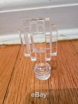 BEAUTIFUL VINTAGE LALIQUE CRYSTAL 10 WINE DECANTER with CRYSTAL STOPPER