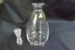 BEAUTIFUL VINTAGE LALIQUE CRYSTAL BARSAC 10 WINE DECANTER with CRYSTAL STOPPER