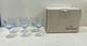 Baccarat Aquarrel blue wine glasses, vintage hard to find in orig box
