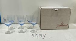 Baccarat Aquarrel blue wine glasses, vintage hard to find in orig box