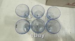 Baccarat Aquarrel blue wine glasses, vintage hard to find in orig box