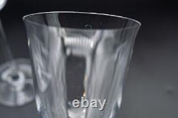 Baccarat Crystal France Filao White Wine Glasses 8 5/8 Pair FREE USA SHIPPING