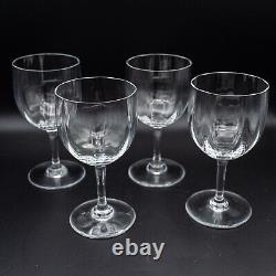 Baccarat Crystal France Montaigne Optic Port Wine Glasses 4 7/8 Set of 4