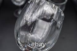 Baccarat Crystal France Montaigne Optic Port Wine Glasses 4 7/8 Set of 4