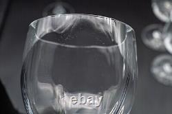 Baccarat Crystal France Montaigne Optic Port Wine Glasses 4 7/8 Set of 4