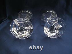 Baccarat Crystal PAIR of Narcisse Asymmetric Wine Glasses France Vintage 6 15cm