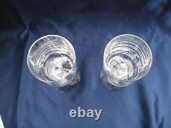 Baccarat Crystal PAIR of Narcisse Asymmetric Wine Glasses France Vintage 6 15cm