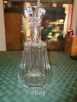 Baccarat Crystal Piccadilly Wine Decanter & Stopper 10 Whiskey France Vintage