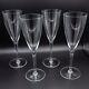 Baccarat France Crystal Dom Perignon Claret Wine Glasses Set 4 -8 1/8 FREE SHIP
